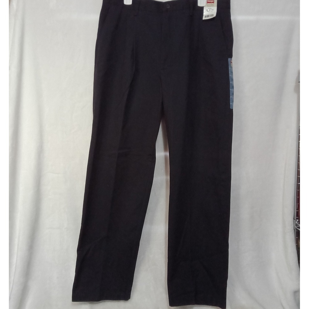 Wrangler Hero Five Star Premium Khakis Black Pleated Pants 38x32